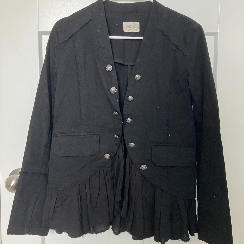 Jolt Women's Military Style Black Jacket